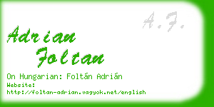 adrian foltan business card